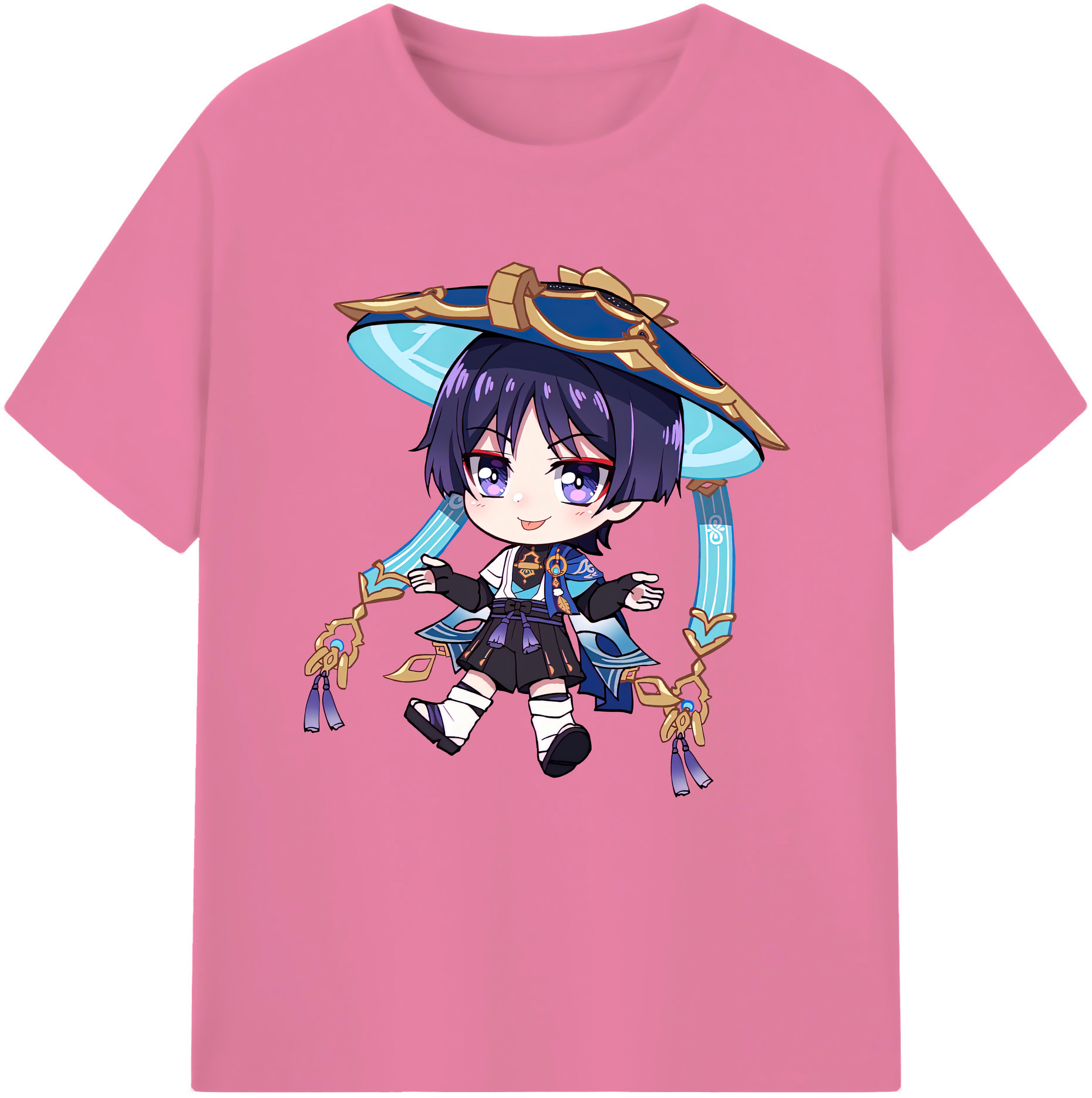 げんし神 さんペい genshin Sanpei 綿100％半袖Tシャツ（フロントプリント）